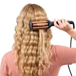 BaByliss Deep Waves W2447E -Bumble and Bumble Shop babyliss deep waves w2447e boucleur triple pour cheveux 4