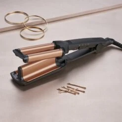 BaByliss Deep Waves W2447E -Bumble and Bumble Shop babyliss deep waves w2447e boucleur triple pour cheveux 5