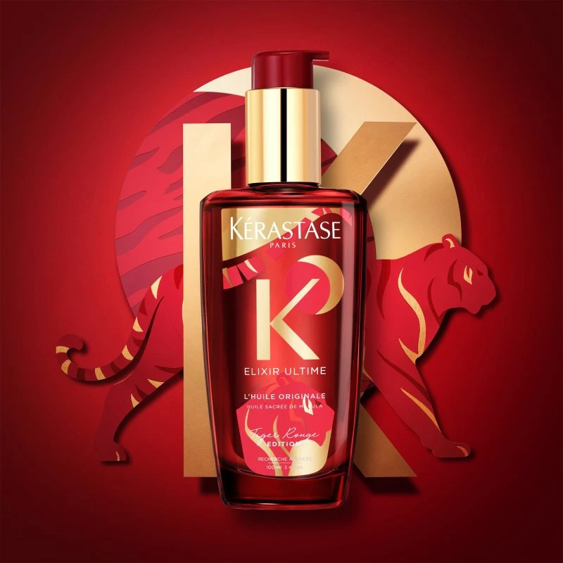 Kérastase Elixir Ultime L'huile Originale Édition Rouge 2 Kérastase Elixir Ultime L'huile Originale Édition Rouge – Image 2
